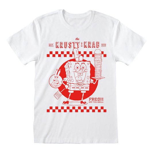 SpongeBob Schwammkopf T-Shirt Krusty Krab White  Größe M