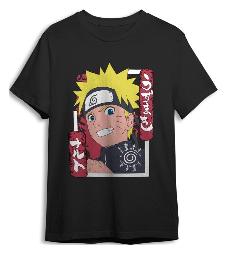 Naruto Shippuden T-Shirt Smile Black Größe S