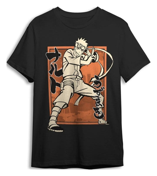 Naruto Shippuden T-Shirt Pose Black Größe XXL