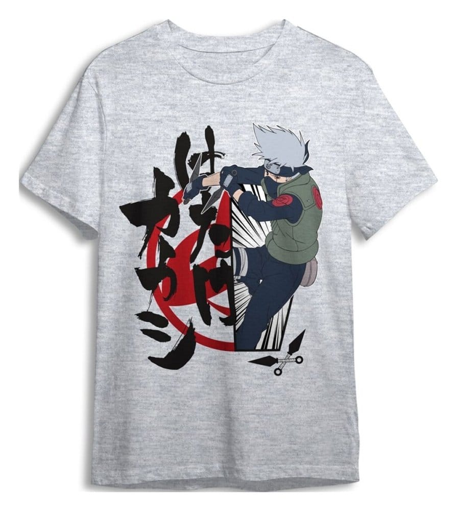 Naruto T-Shirt Kakashi Grey Größe M