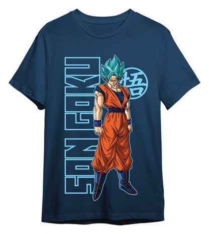 Dragon Ball Super T-Shirt Goku Super Saiyan Blue Jeansblau
