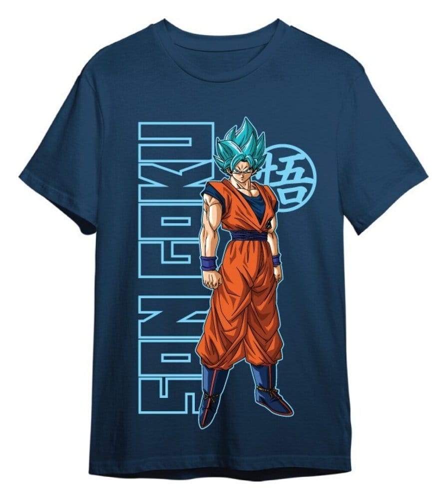 Dragon Ball Super T-Shirt Goku Super Saiyan Blue Jeansblau Größe S