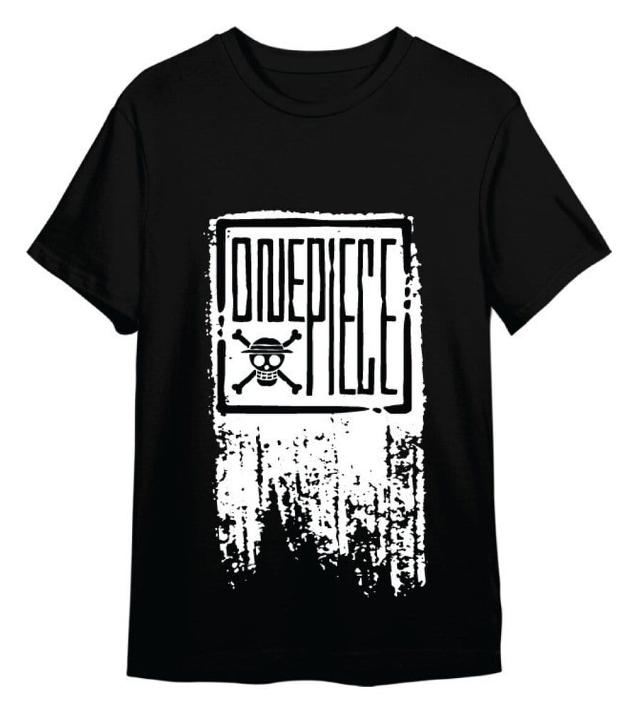 One Piece T-Shirt One Piece Logo Schwarz Größe S