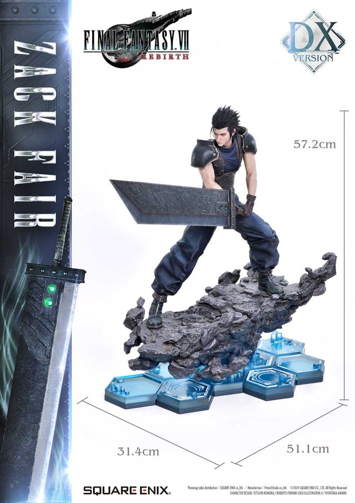 Final Fantasy VII Rebirth Masterline Statue 1/4 Zack Fair Deluxe Ver. 57 cm