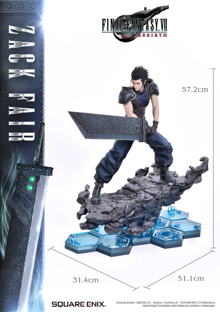 Final Fantasy VII Rebirth Masterline Statue 1/4 Zack Fair 57 cm
