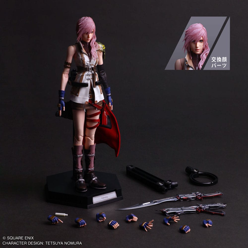 Final Fantasy XIII Play Arts Shin Actionfigur Lightning 26 cm