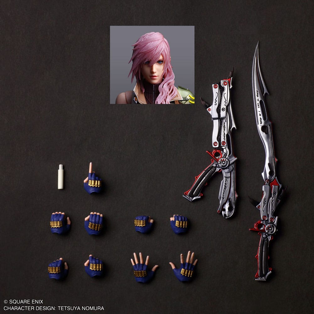 Final Fantasy XIII Play Arts Shin Actionfigur Lightning 26 cm