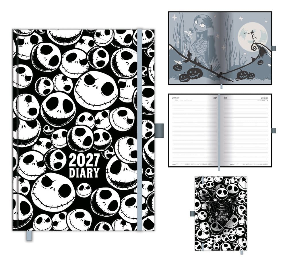 The Nightmare Before Christmas DTP Terminplaner A5 2027 Skellington Avalanche