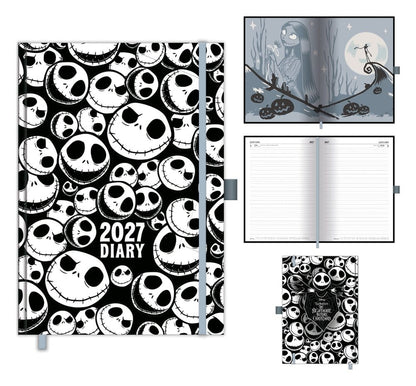 The Nightmare Before Christmas DTP Terminplaner A5 2027 Skellington Avalanche