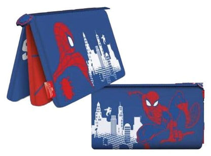 Spider-Man Federmäppchen mit mehreren Fächern Red, White and Blue Display (6)