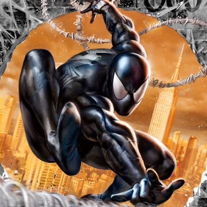 Marvel Kunstdruck The Amazing Spider-Man #300 Tribute (Black High-Gloss Variant) 41 x 61 cm - ungerahmt