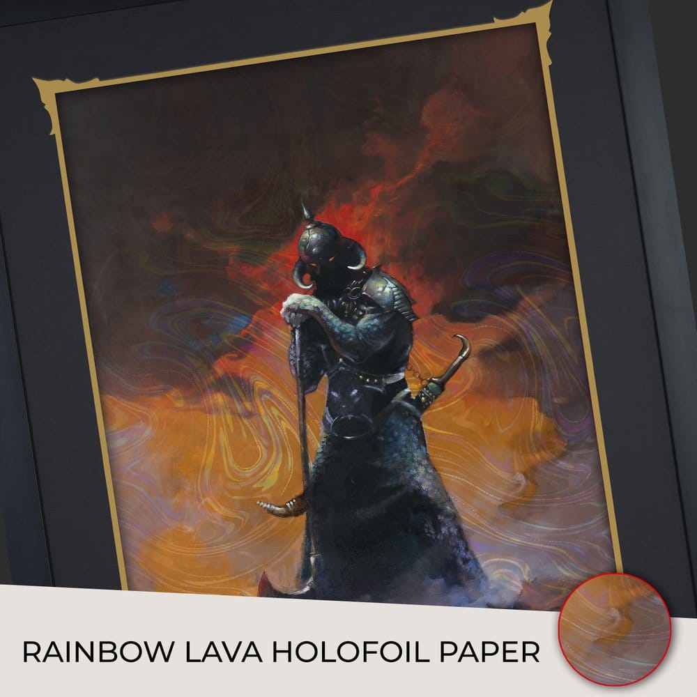 Frank Frazetta Kunstdruck Death Dealer III (Revised) Rainbow Lava Holofoil 41 x 61 cm - ungerahmt