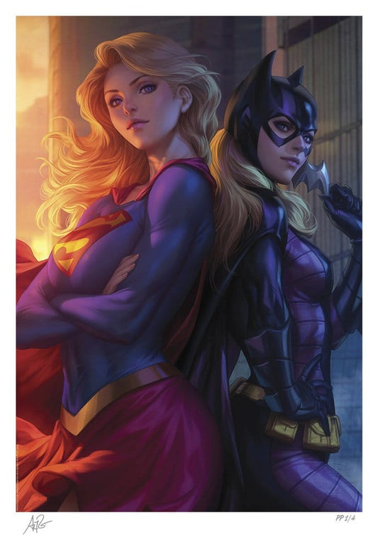 DC Comics Kunstdruck Supergirl & Batgirl 61 x 46 cm - ungerahmt