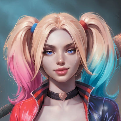 DC Comics Kunstdruck Harley Quinn 41 x 61 cm - ungerahmt