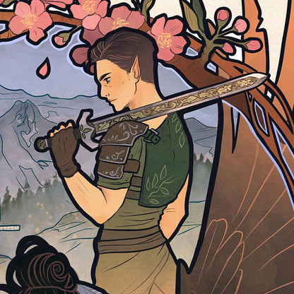 Critical Role Kunstdruck Liam O'Brien: 10th Anniversary Art Nouveau Illustrations 46 x 28 cm - ungerahmt