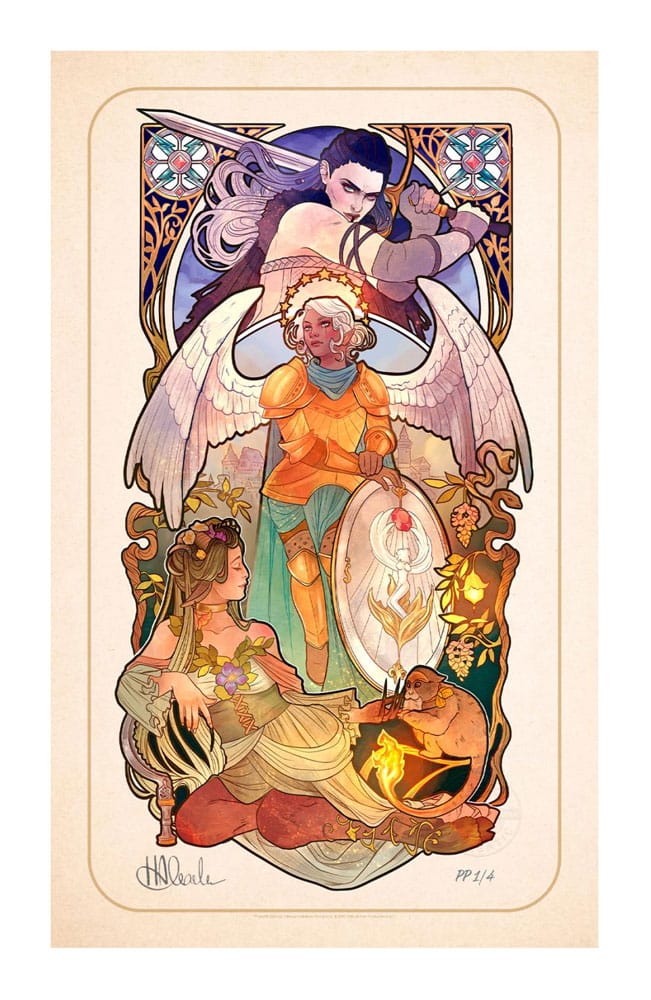 Critical Role Kunstdruck Ashley Johnson: 10th Anniversary Art Nouveau Illustrations 46 x 28 cm - ungerahmt