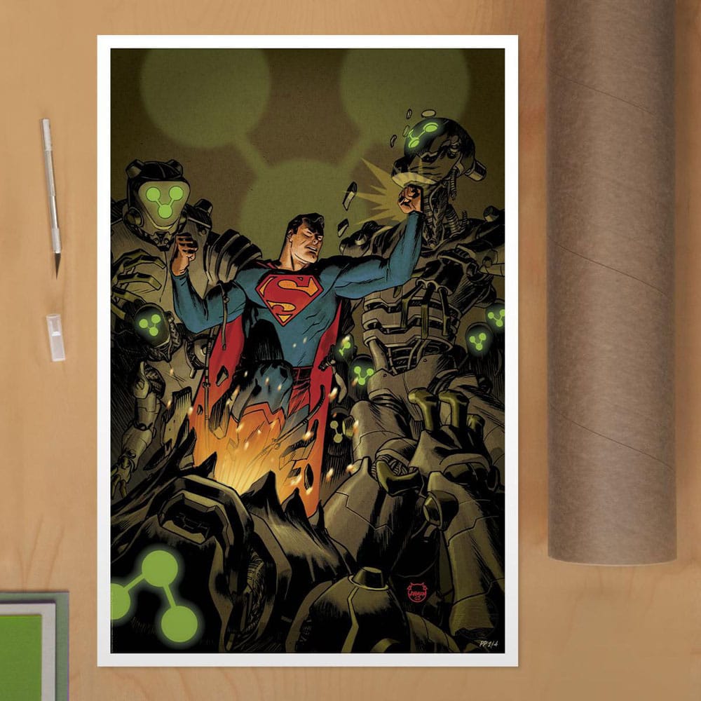 DC Comics Kunstdruck Superman Space Age 61 x 41 cm - ungerahmt