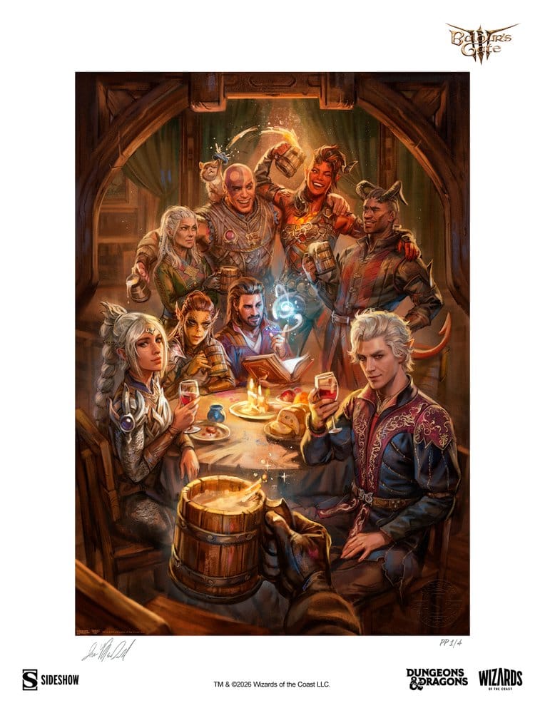 Baldur's Gate III Kunstdruck The Elfsong Tavern 61 x 46 cm - ungerahmt