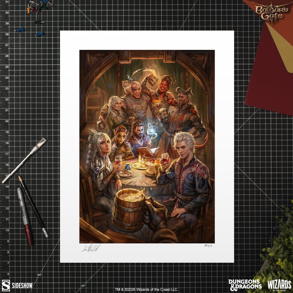 Baldur's Gate III Kunstdruck The Elfsong Tavern 61 x 46 cm - ungerahmt