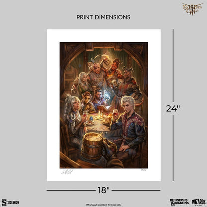 Baldur's Gate III Kunstdruck The Elfsong Tavern 61 x 46 cm - ungerahmt
