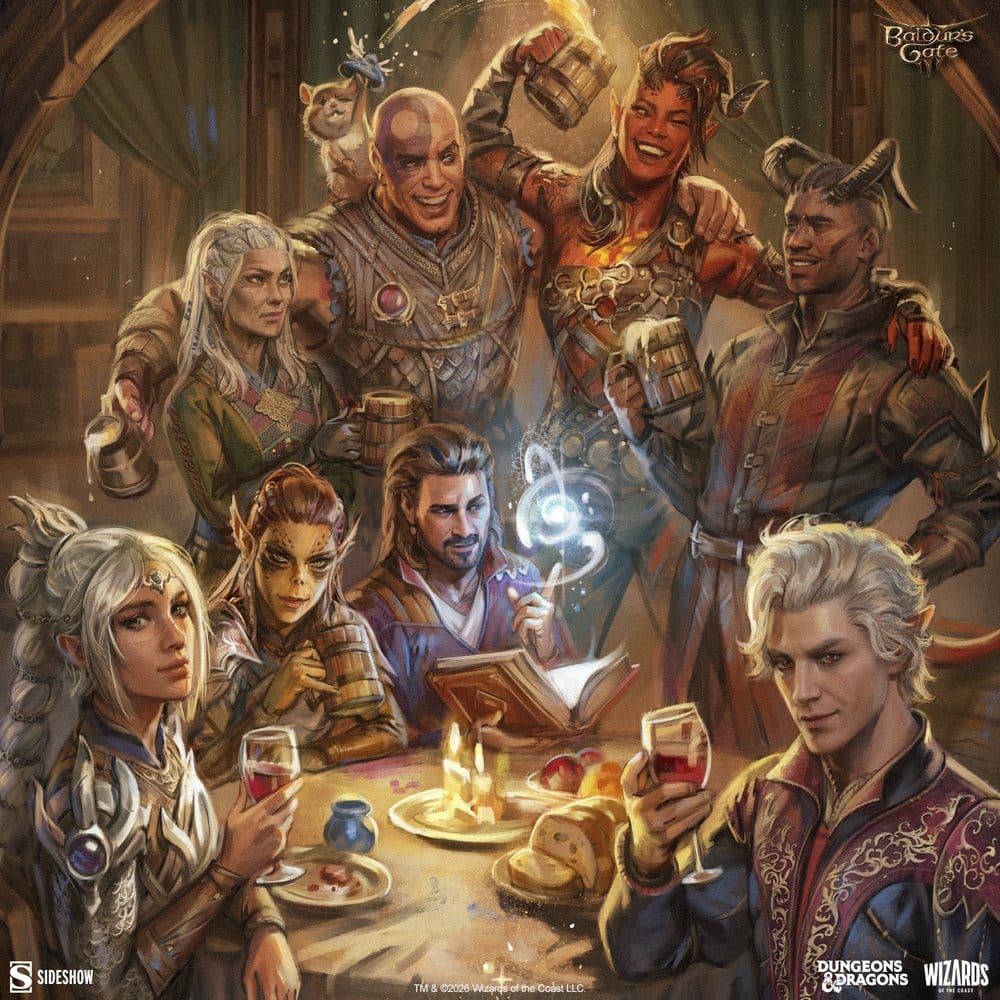 Baldur's Gate III Kunstdruck The Elfsong Tavern 61 x 46 cm - ungerahmt