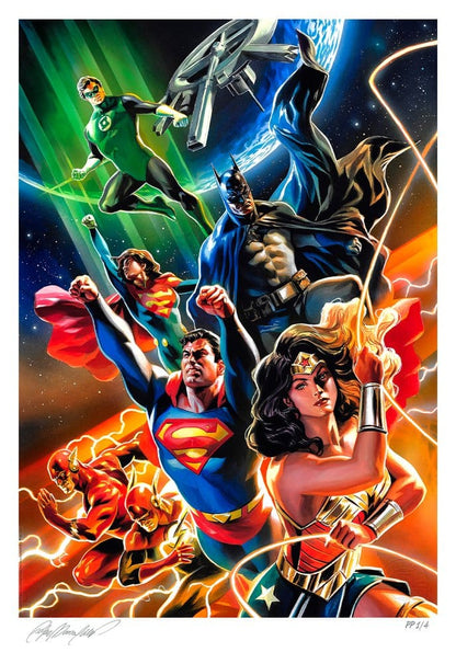 DC Comics Kunstdruck Justice League Unlimited 46 x 61 cm - ungerahmt