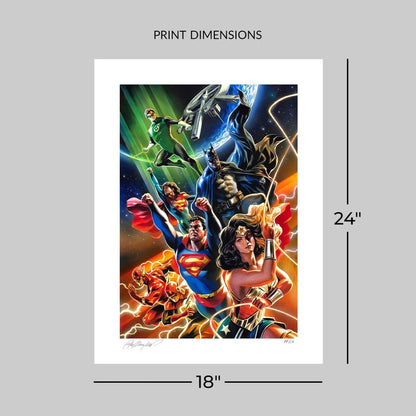 DC Comics Kunstdruck Justice League Unlimited 46 x 61 cm - ungerahmt