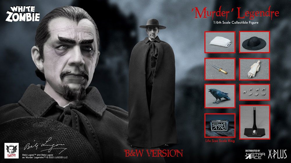 The White Zombie My Favourite Movie Actionfigur 1/6 Murder Legendre (Bela Lugosi) B&W Version 30 cm