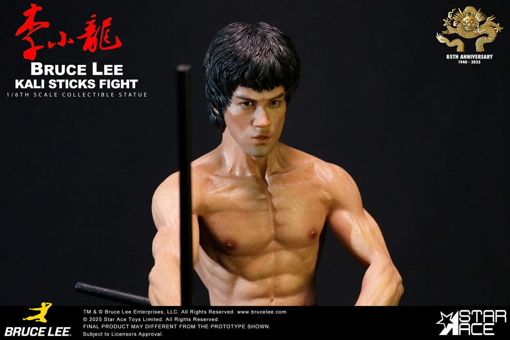 Der Mann mit der Todeskralle My Favourite Movie Statue 1/6 Bruce Lee Kali Sticks Fight Normal Basement  Version 30 cm