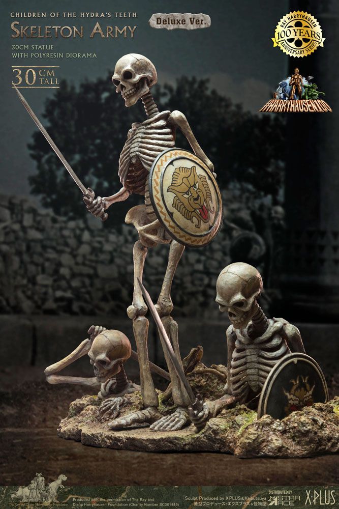 Jason und die Argonauten Gigantic Soft Vinyl Statue Ray Harryhausens Skeleton Army (Children of the Hydra's Teeth) Deluxe Ver. 32 cm
