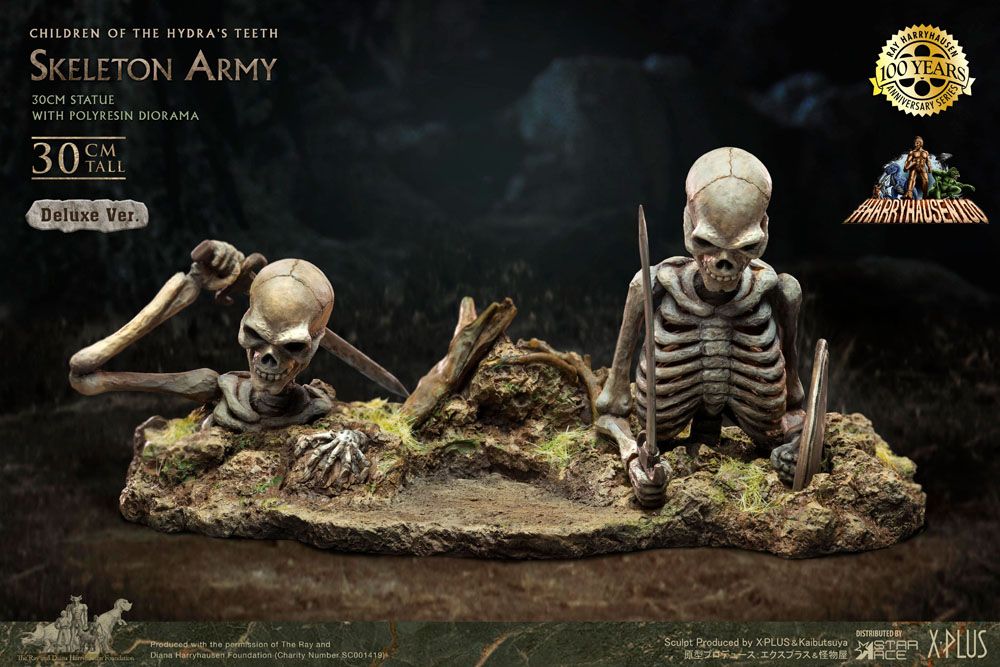 Jason und die Argonauten Gigantic Soft Vinyl Statue Ray Harryhausens Skeleton Army (Children of the Hydra's Teeth) Deluxe Ver. 32 cm