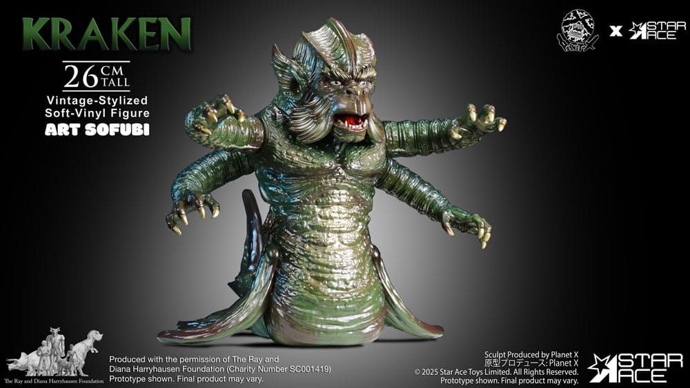 Ray Harryhausens Soft Vinyl Statue The Kraken Vintage Style 25 cm