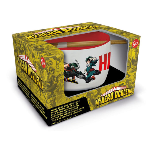 My Hero Academia Ramen-Schüssel mit Stäbchen Jump