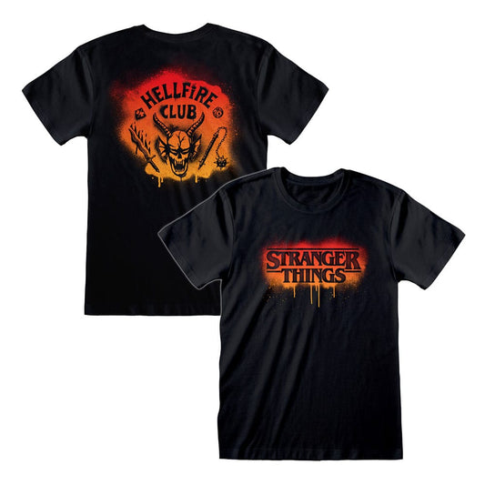 Stranger Things T-Shirt Spray Paint Hellfire Größe L