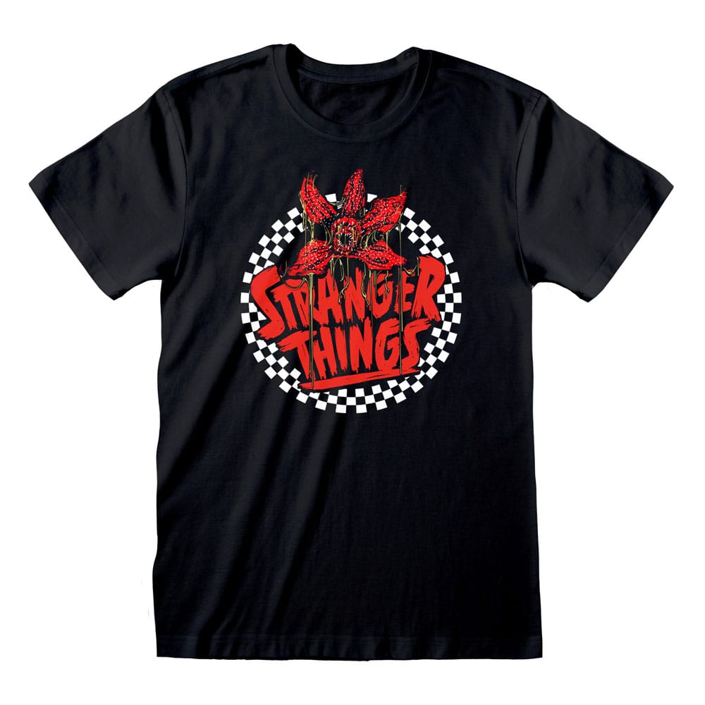 Stranger Things T-Shirt Checkered Circle Größe M