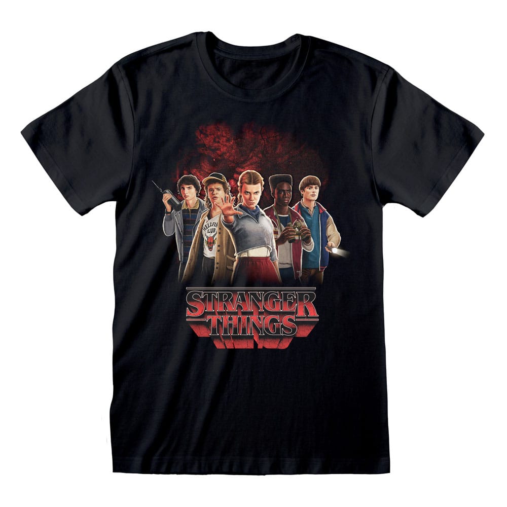Stranger Things T-Shirt Group with Vecna behind Größe L