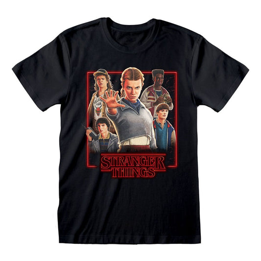 Stranger Things T-Shirt Characters in Glowing Box Größe M