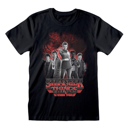 Stranger Things T-Shirt Group with Vecna behind Balck and White Größe M
