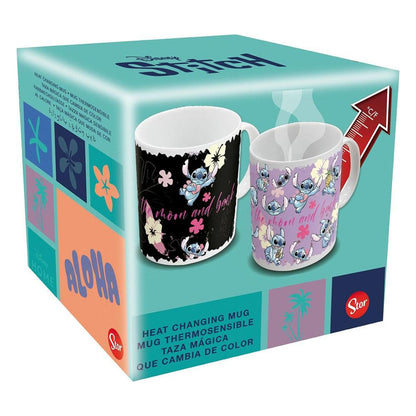 Lilo & Stitch Tasse mit Thermoeffekt Stitch & Angel 325 ml