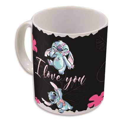 Lilo & Stitch Tasse mit Thermoeffekt Stitch & Angel 325 ml