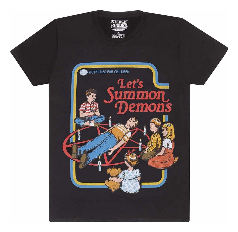 Steven Rhodes T-Shirt Lets Summon Demons Black