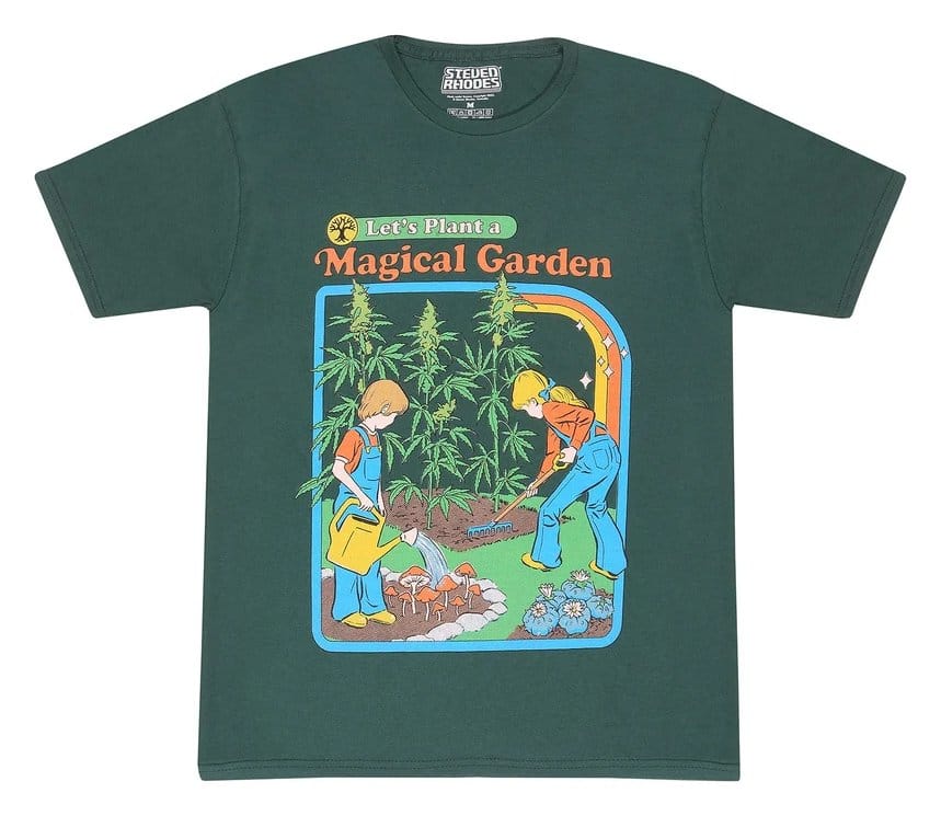 Steven Rhodes T-Shirt Let's Plant A Magical Garden Green