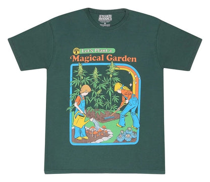 Steven Rhodes T-Shirt Let's Plant A Magical Garden Green