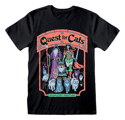 Steven Rhodes T-Shirt Quest For Cats Black