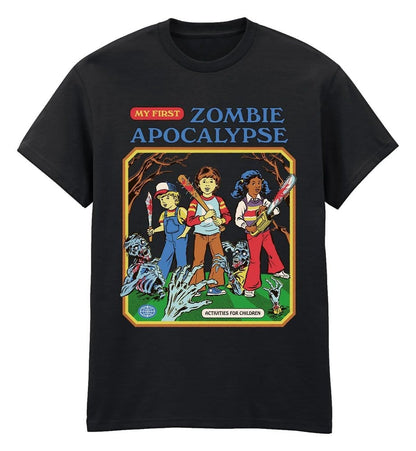 Steven Rhodes T-Shirt Zombie Apocalypse Basic Black