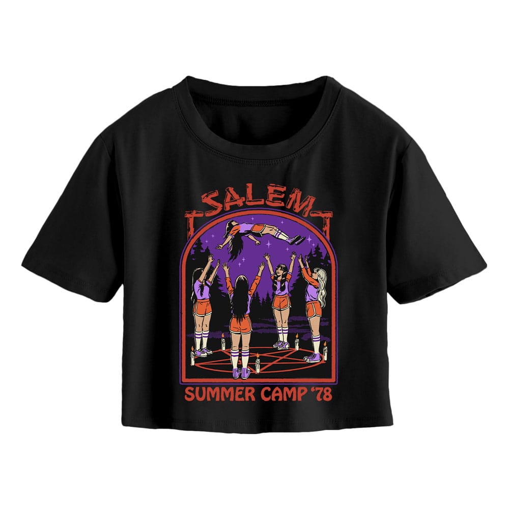 Steven Rhodes Cropped T-Shirt Silver Salem Summer  Größe XL