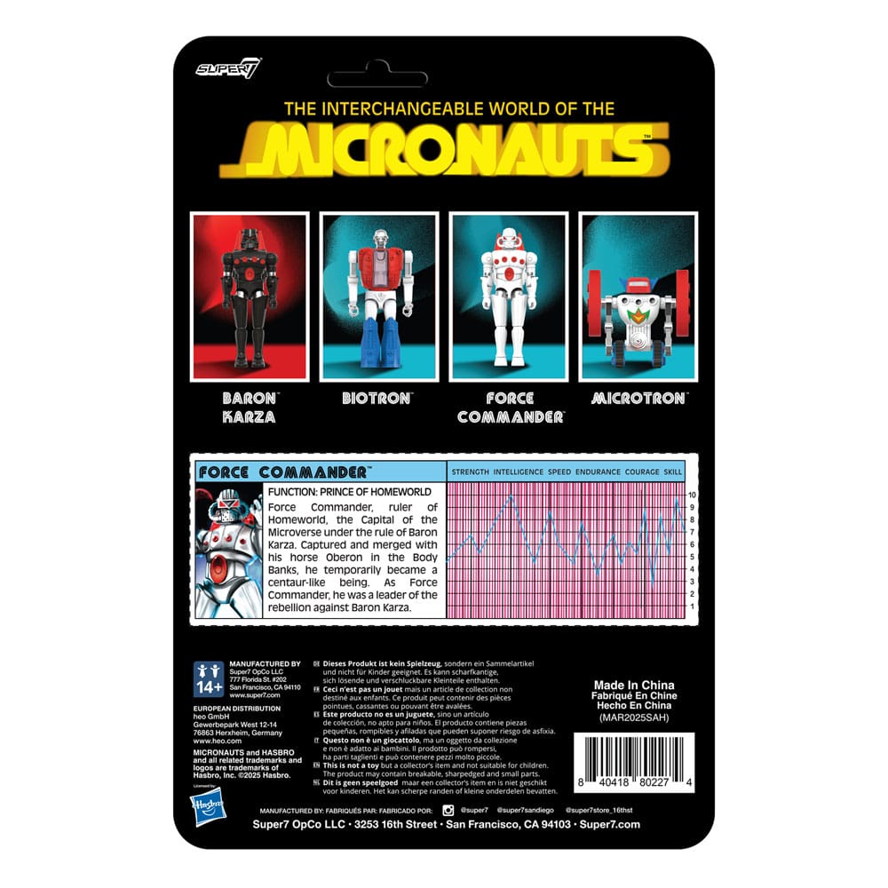 Micronauts ReAction+ Actionfigur Wave 02 Force Commander 9 cm