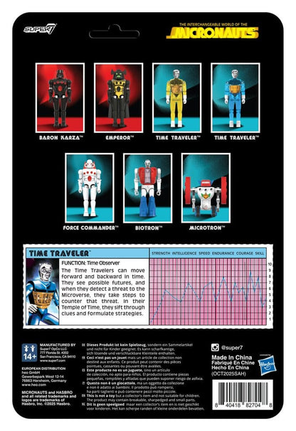 Micronauts ReAction+ Actionfigur Wave 03 Time Traveler (Translucent Blue) 10 cm
