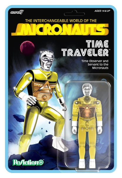 Micronauts ReAction+ Actionfigur Wave 03 Time Traveler (Translucent Yellow) 10 cm