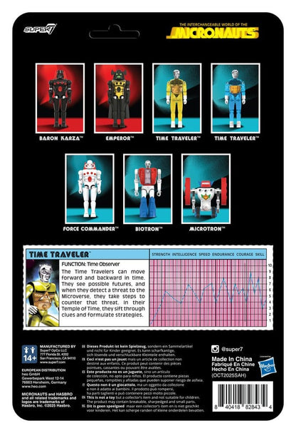 Micronauts ReAction+ Actionfigur Wave 03 Time Traveler (Translucent Yellow) 10 cm